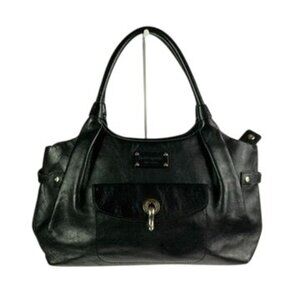 Kate Spade New York Kent Stevie Alessandra Shoulder Bag Black Leather Gold Hrdwr